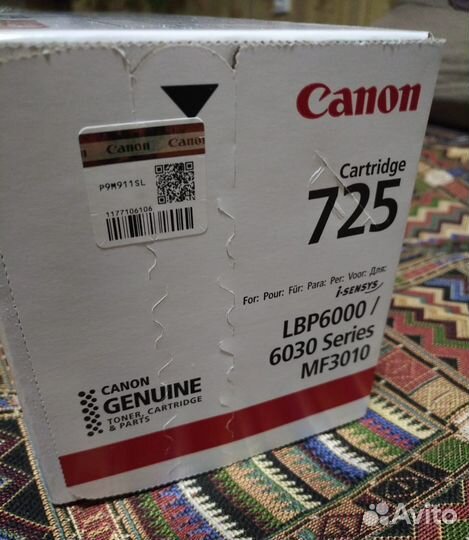 Картридж canon 725