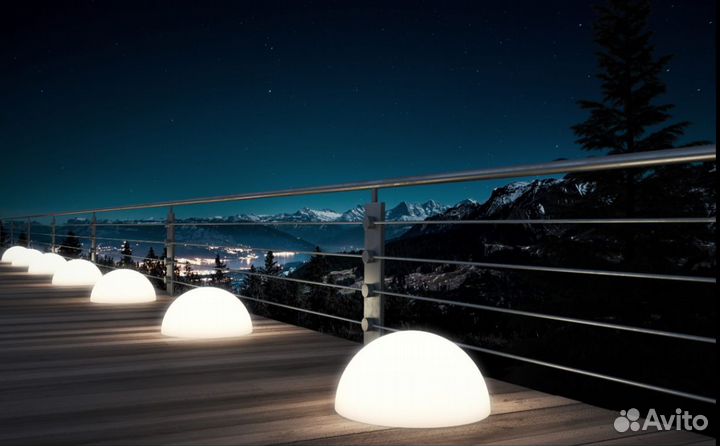 Полусферы светодиодные LED светильники IP68 аккуму