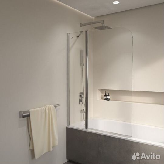 Шторка для ванной стеклянная