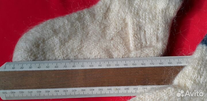 Новые Носки ручной вязки р.18-19, нат. шерсть