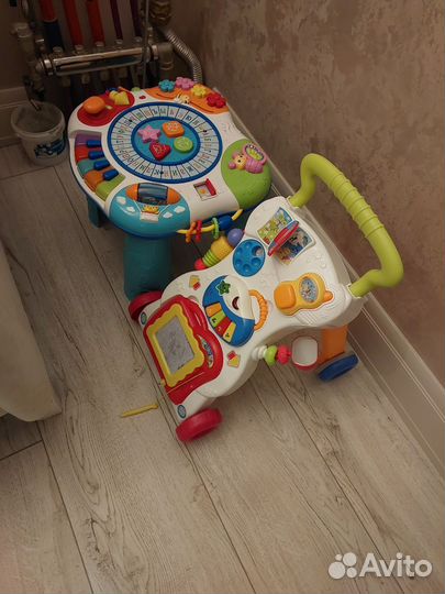 Ходунки каталка и музыкальный развивающий центр