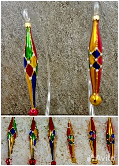 Ёлочные игрушки - сосульки, стекло, новое