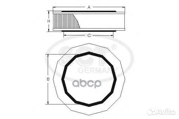 Фильтр возд. SCT SB 208 Opel SB208 SCT