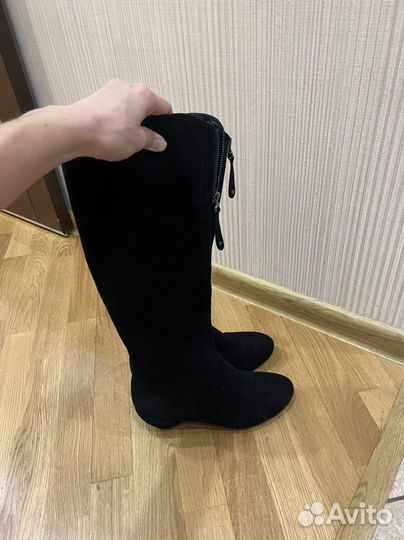 Сапоги зимние женские натуральная замша