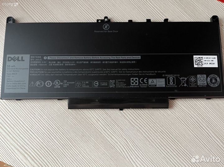 Аккумулятор/батарея Dell latitude 55H