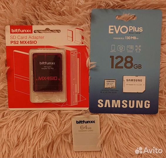 MX4SIO для PlayStation 2 128 гб, карта памяти 64мб