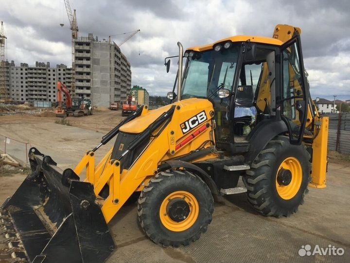 Экскаватор погрузчик в аренду jcb трактор