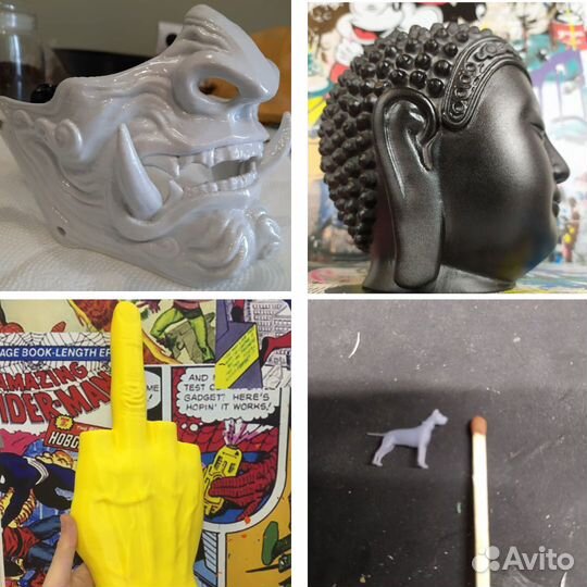 3д 3d печать, изготовление деталей из пластика