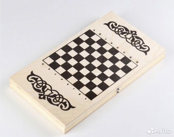 Шахматы шашки нарды 3в1