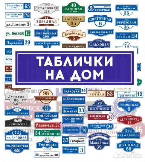 Адресные таблички