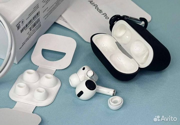 Apple AirPods Pro с шумоподавлением+чехол