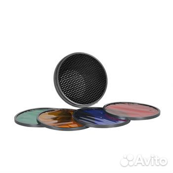 Сотовая насадка с цветными фильтрами для вспышки