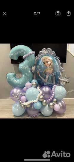 Набор воздушных шаров. Новый, цифра 6