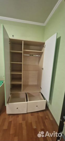 Детский шкаф, комод, кровать