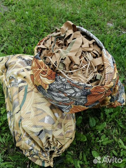 Натуральная маскировочная сеть для охоты