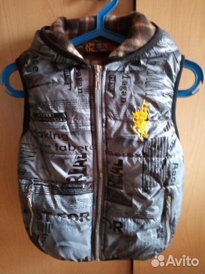 Теплая жилетка р.125