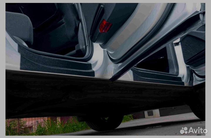 Накладки на пороги volkswagen tiguan 2