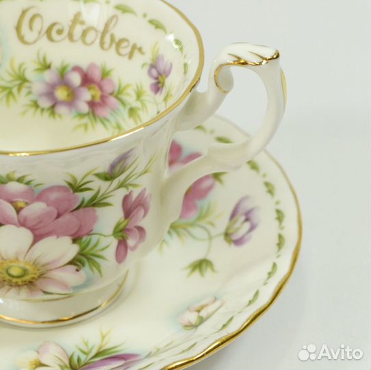 Royal Albert Англия Чай пара цветок месяц Октяб