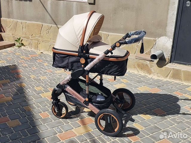 Коляска 2в1 трансформер Новая (кремовый)