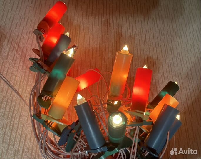 Гирлянда на прищепке СССР