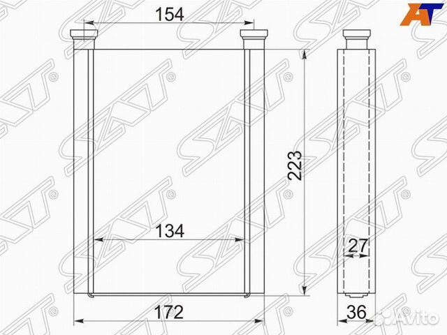 Радиатор отопителя Toyota FunCargo