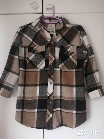 Рубашка в клетку 140