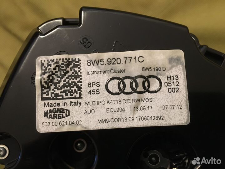 Щиток приборов Audi A4 B9