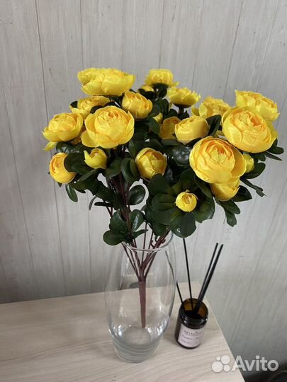 Цветы (искусственные) розочки кустовые