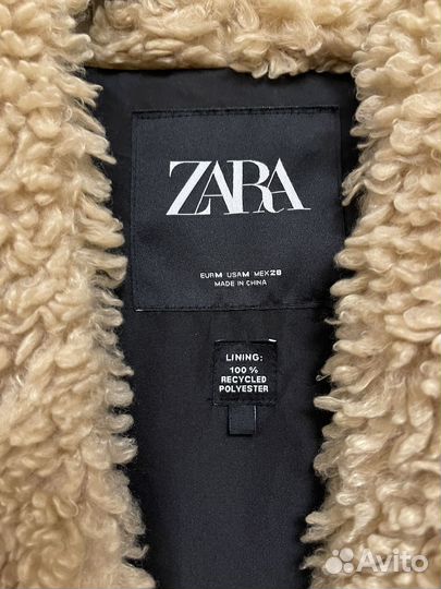 Полушубок чебурашка Zara осенний