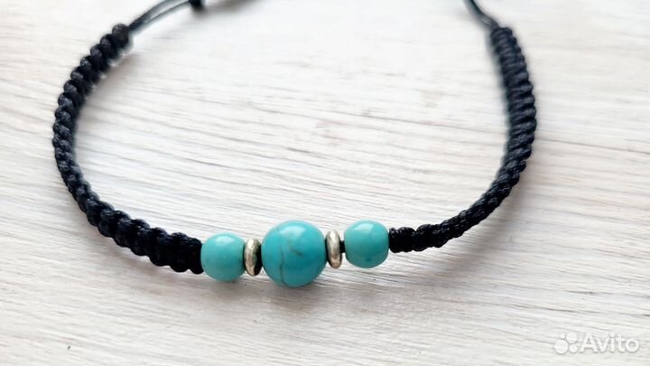 Браслет с бирюзой новый