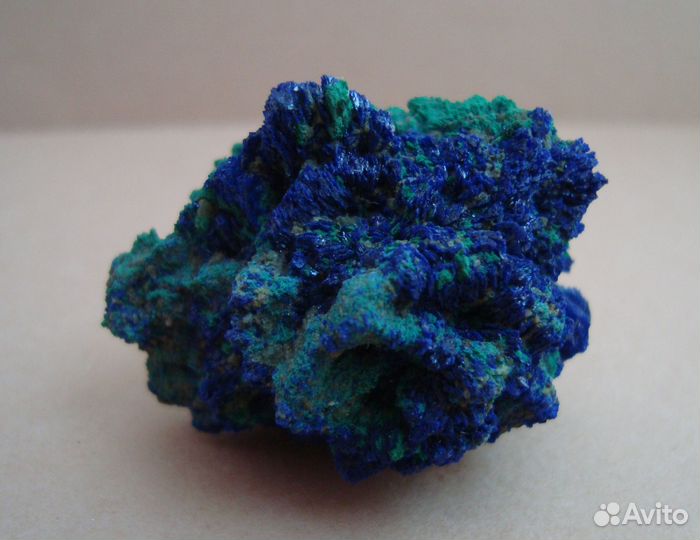 Азурит с малахитом