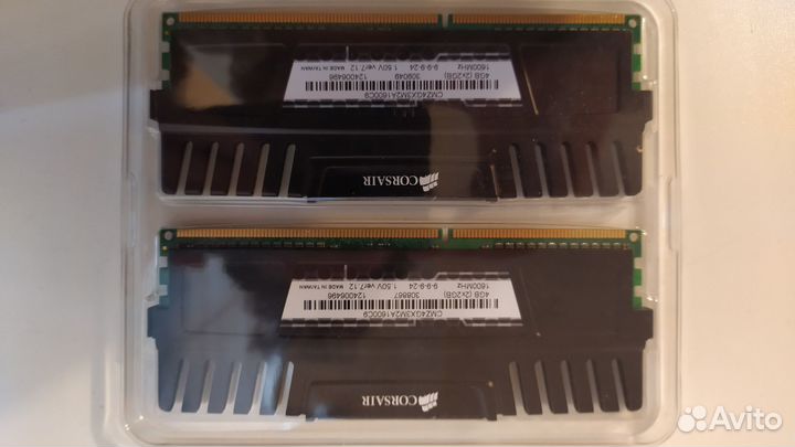 Оперативная память ddr3 2x4gb Corsair Vengeance