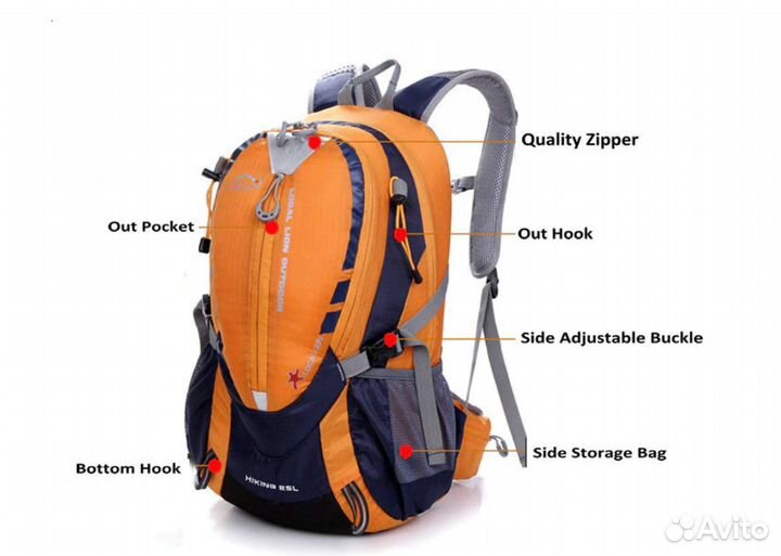 Рюкзак новый, 25 л, с вентиляцией спины