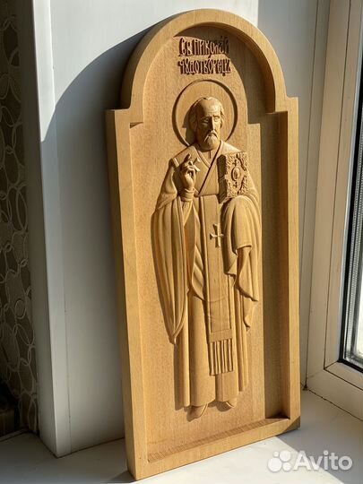 Икона николай чудотворец из дерева