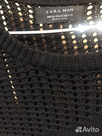 Пуловер мужской Zara (чёрный)