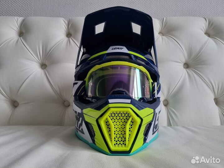 Шлем Leatt Moto 7.5 Helmet Kit Navy Blue + маска