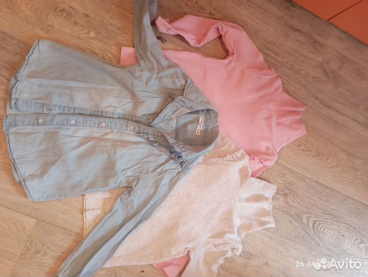 Вещи пакетом на девочку 110 рост