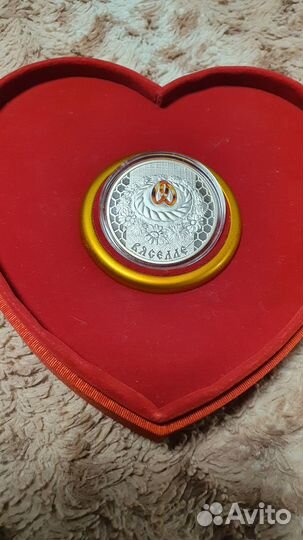 Монета Свадьба серебро