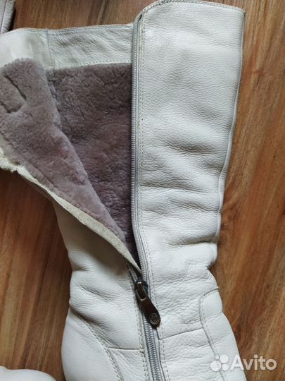 Сапоги зимние кожаный 37 размер
