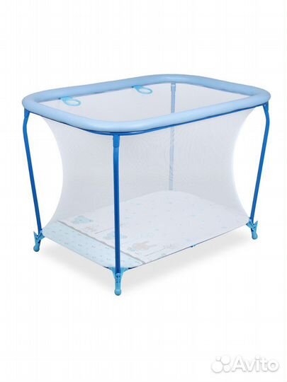 Манеж детский globex Классик NEW голубой новый