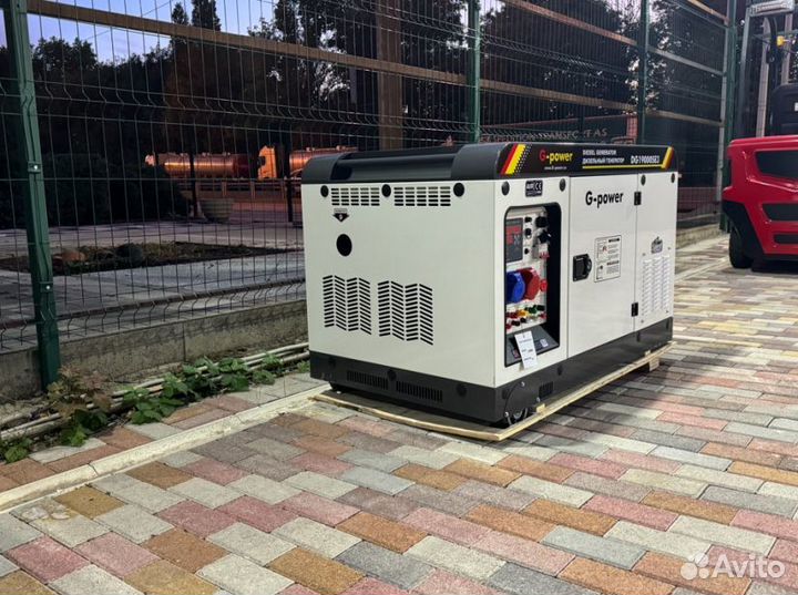 Дизельный генератор 16 кВт g-power с постоянным по