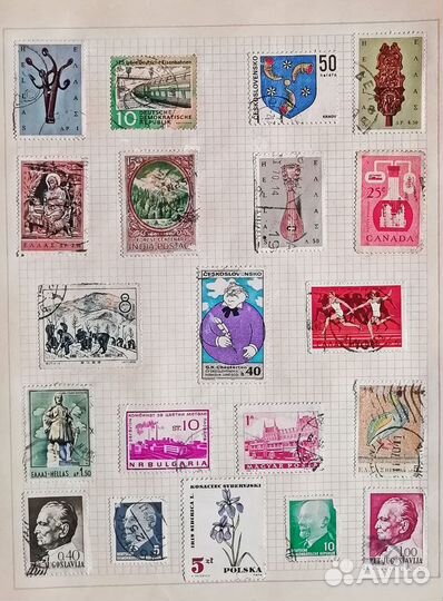 Марки Советские и зарубежные