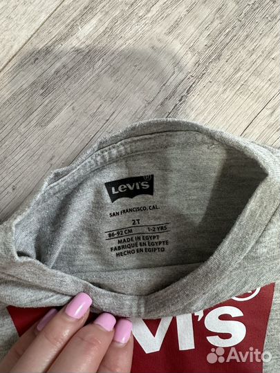 Футболка levis на девочку/мальчика 86-92 оригинал