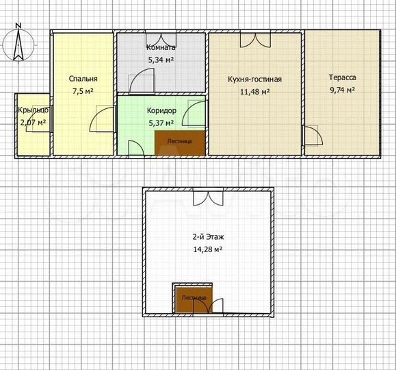 Дача 55,8 м² на участке 5,9 сот.