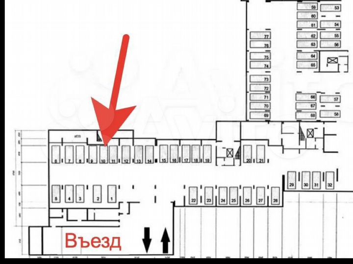 Машиноместо, 18 м²