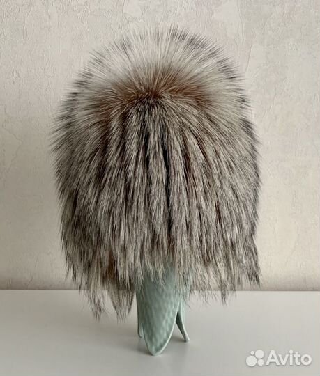 Шапка из чернобурки женская