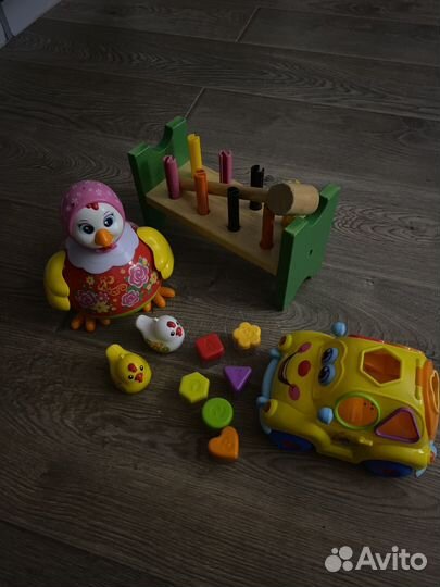 Развивающий автомобиль курица молоток IKEA