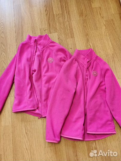 Флиска для девочки на молнии