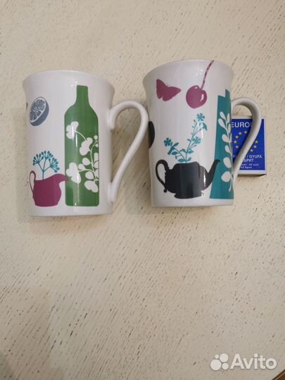 Набор керамических кружек 2 штуки