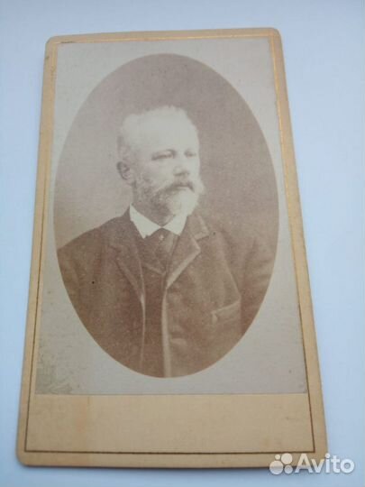 Оригинальное фото Петра Ильича Чайковского 19 век